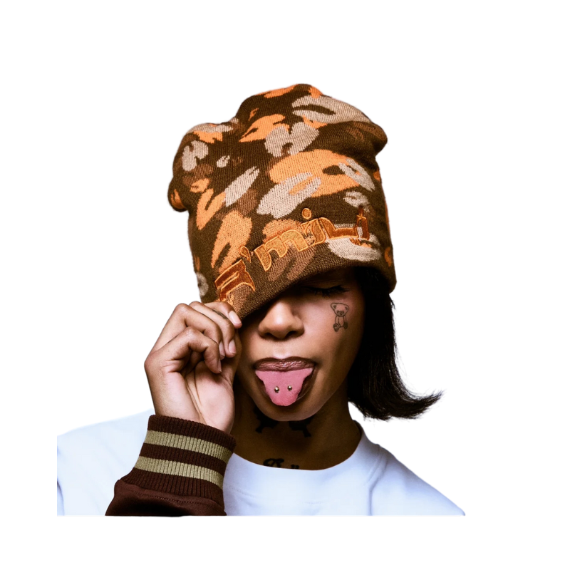 Beanie Camo Orange | R'MILI