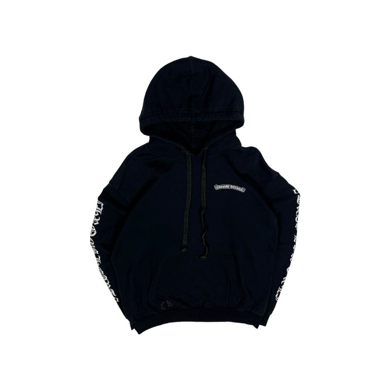 Sweat à capuche Old English noir | Chrome Hearts