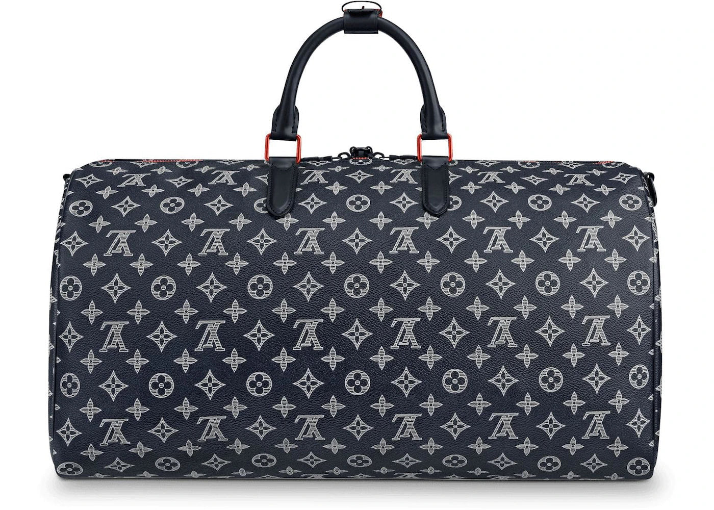 Duffle Bag Keepall 50 Bandouliere Monogram Upside Down Ink Navy | Louis Vuitton