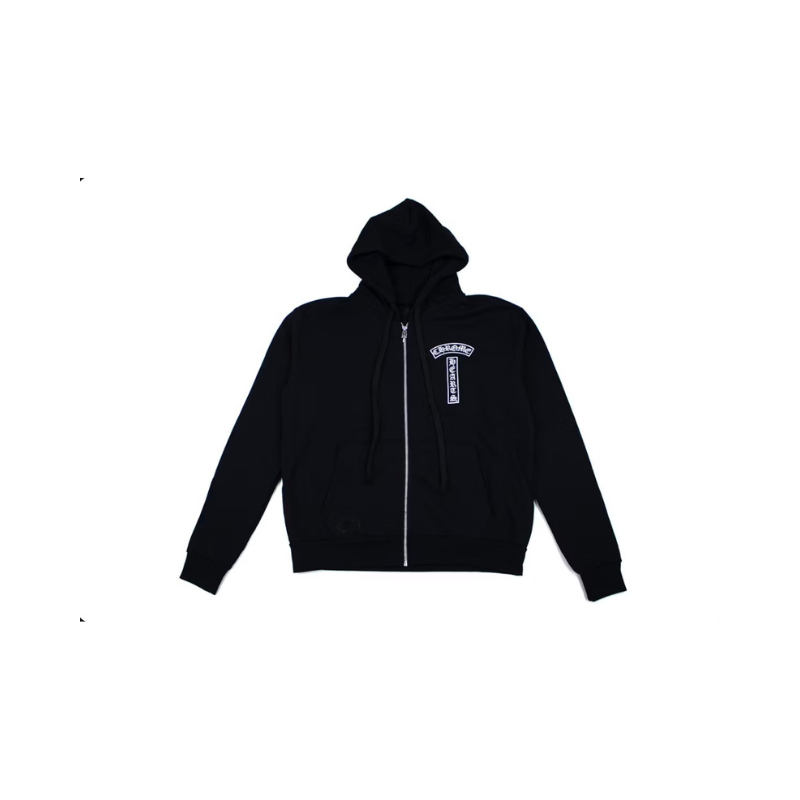 Zip Hoodie Mini Floral Black | Chrome Hearts