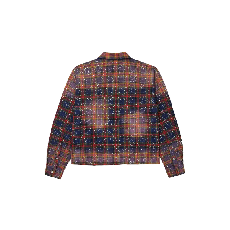 Shirt Flannel Purple Fever Blue/Orange | Vale Lives