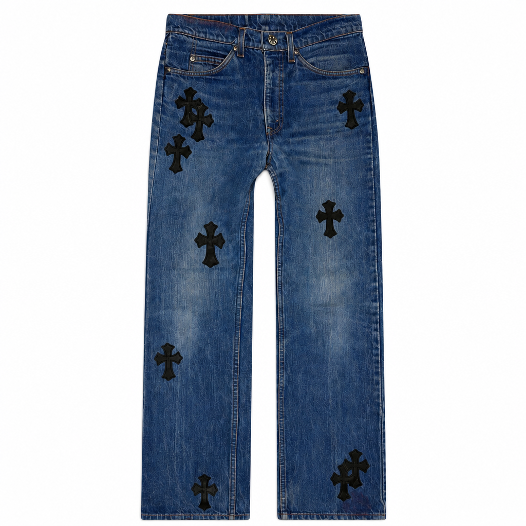 Jeans Cross Patch Levi's 517 Light Blue Levi's | Chrome Hearts, Hype clothes, view 2