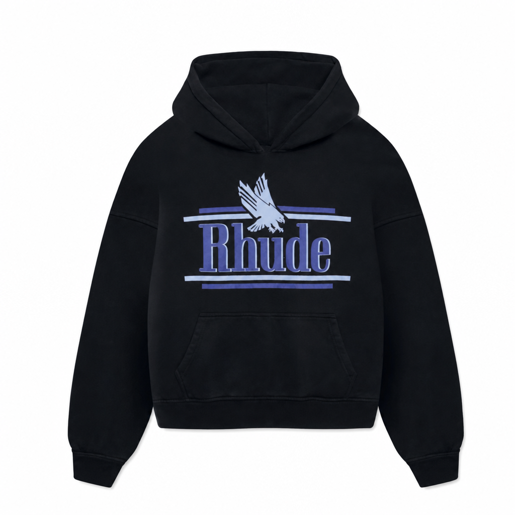 Hoodie Rossa Black | Rhude