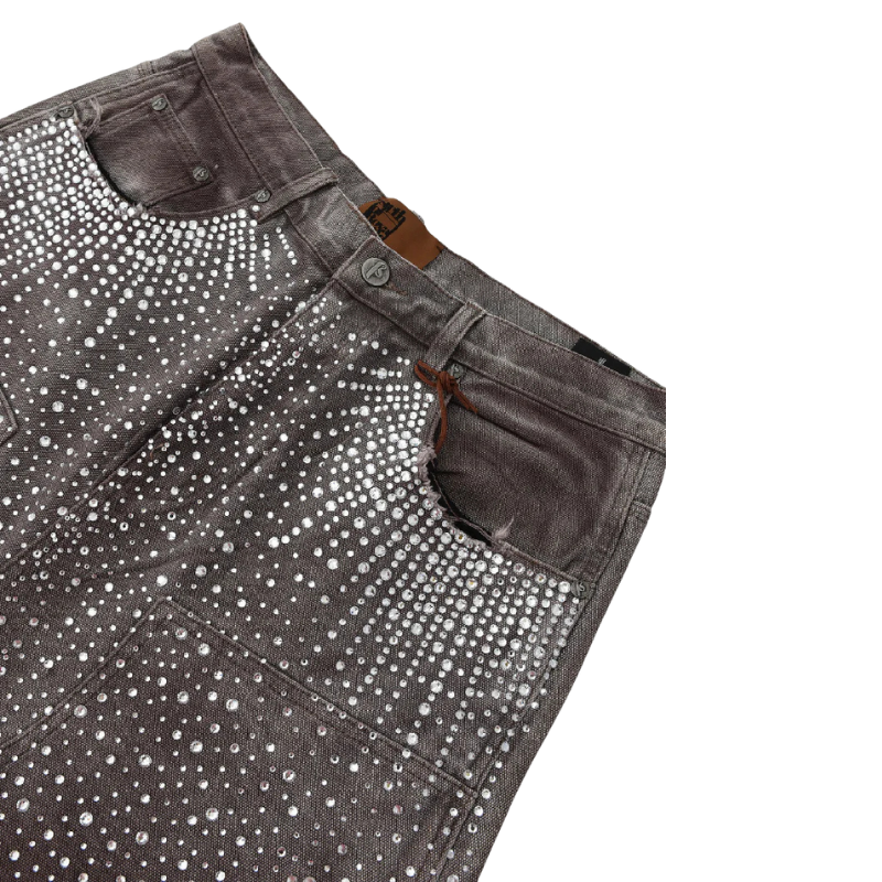 Denim Shorts Diamond Dark Brown | Birth Of Royal Child