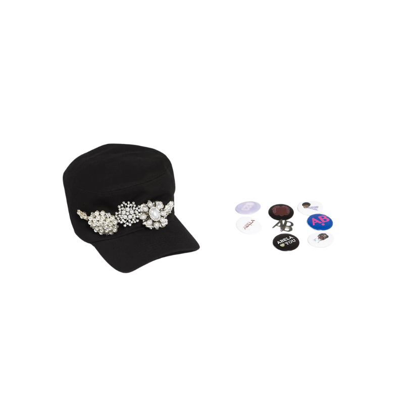 Cap Embellishment V2 Black 2 | ABELA023