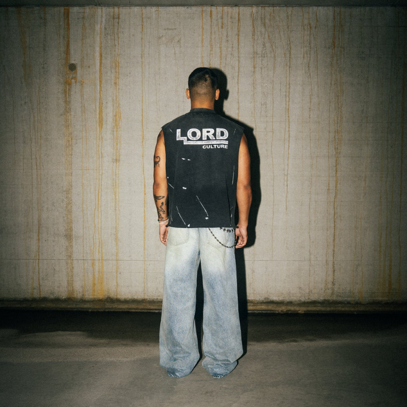 Sleeveless Archive Cut Off Vintage Black | Lord Culture