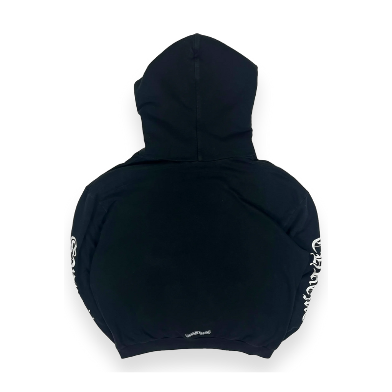 Hoodie Black Logo front | Chrome Hearts
