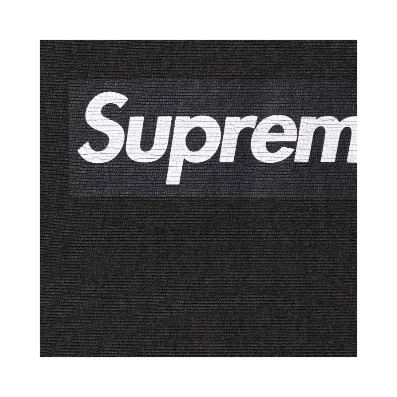 Crewneck Box Logo Black SS25 | Supreme