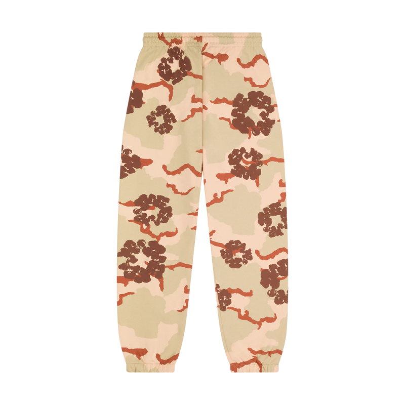 Pantalon de jogging camouflage en coton avec couronne | Denim Tears