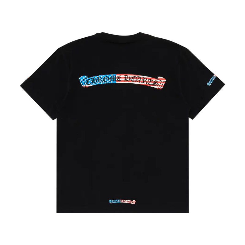 T-shirt Black USA Scroll | Chrome Hearts x Matty Boy