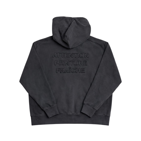 Zip Hoodie Washed Black | APF