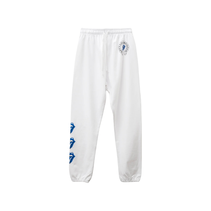 Joggers Rolling Stones Blue White | Chrome Hearts
