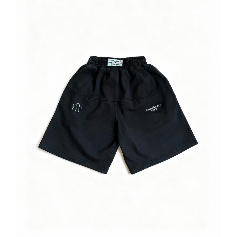 Shorts Double Stitched Black | Maison Guava