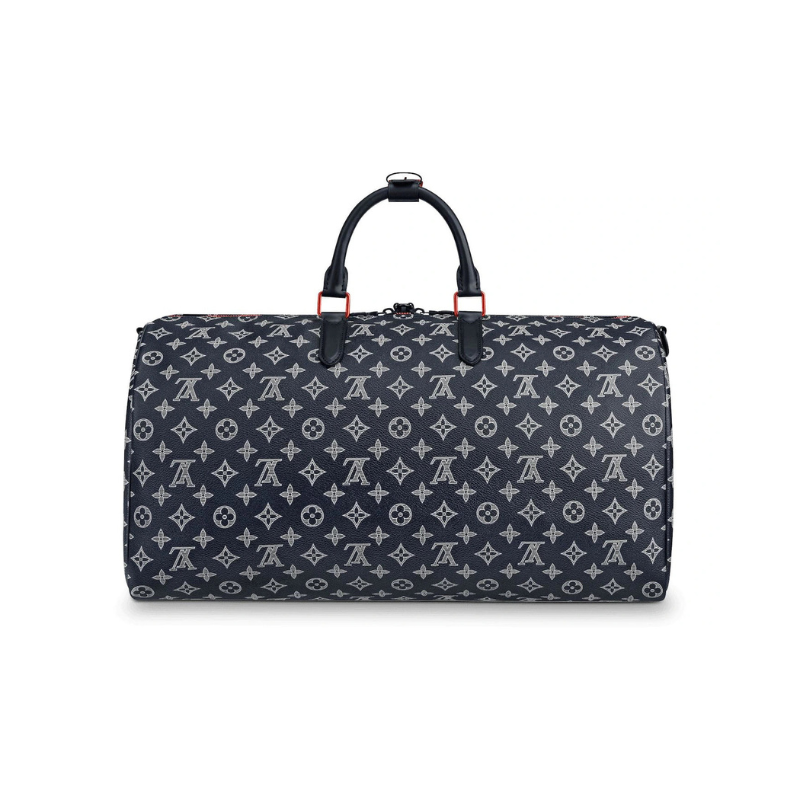 Sac bandoulière Keepall 50 Monogram à l'envers, bleu marine | Louis Vuitton