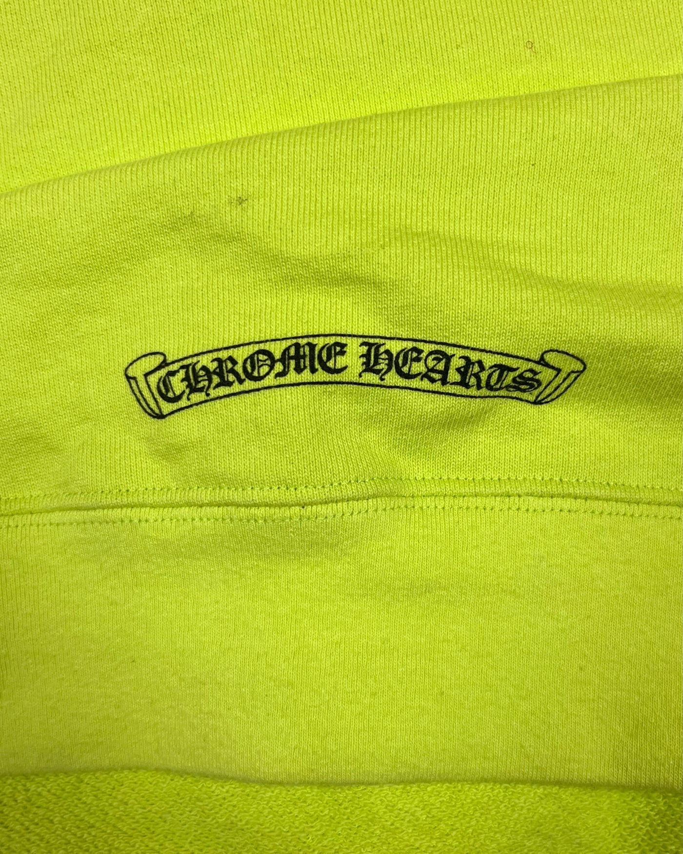 Sweat à capuche vert citron Link | Chrome Hearts x Matty Boy