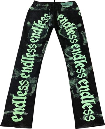 Jeans Black & Green | Endless x Vlone