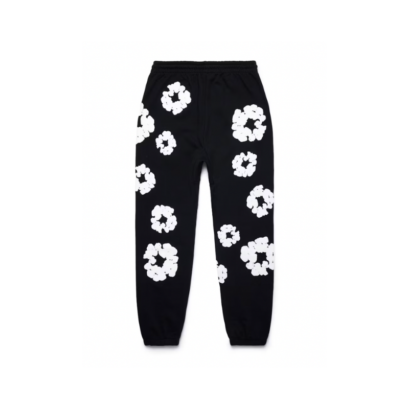 Joggers The Cotton Wreath Black | Denim Tears