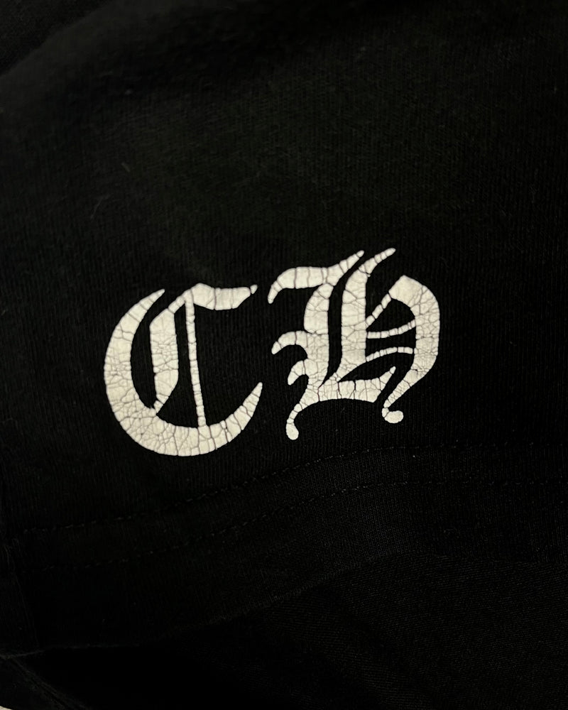 T-shirt Black V Neck Logo Tee Vintage | Chrome Hearts