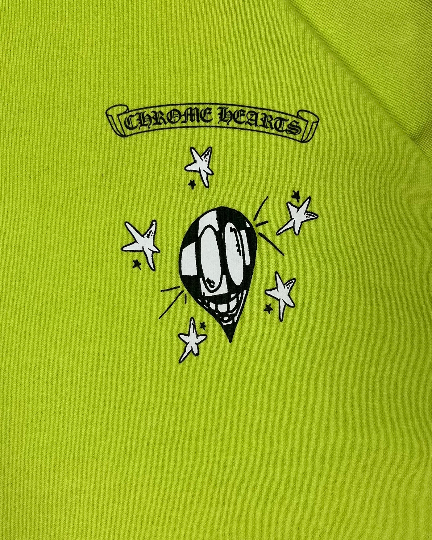 Sweat à capuche vert citron Link | Chrome Hearts x Matty Boy