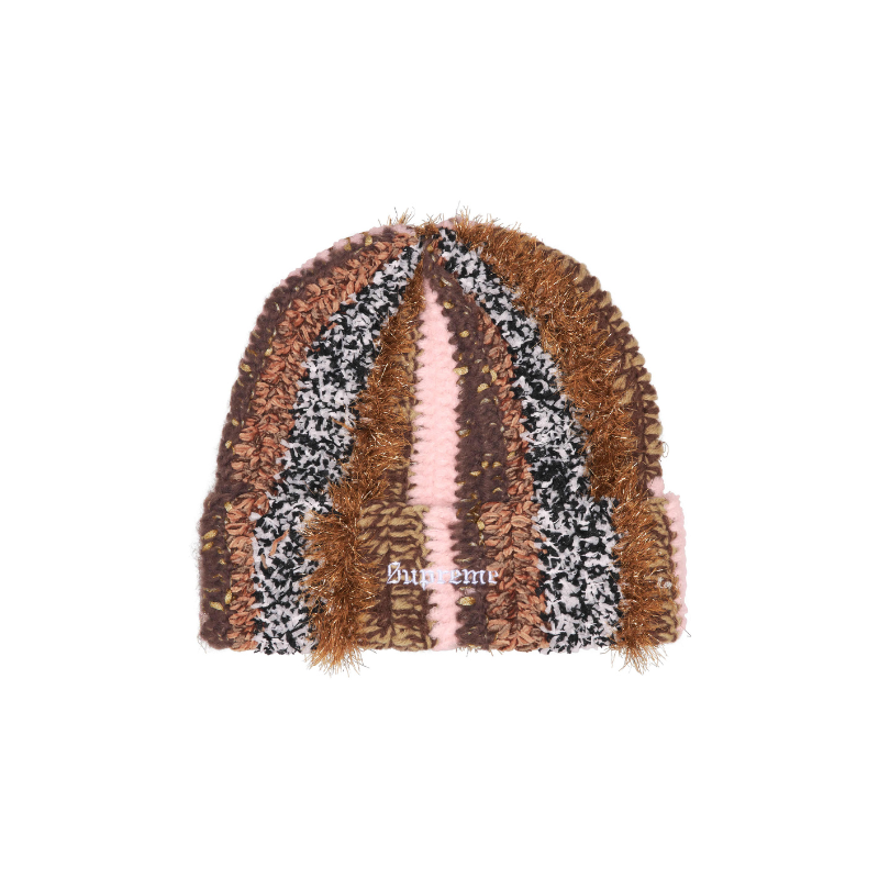 Beanie Tinsel Stripe Brown | Supreme x True Religion
