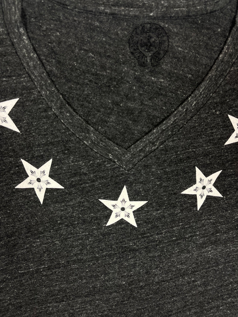 T-shirt Grey Stars Vintage | Chrome Hearts