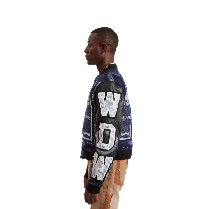 Leather Jacket Hardware Cathedral Blue | WhoDecidesWar