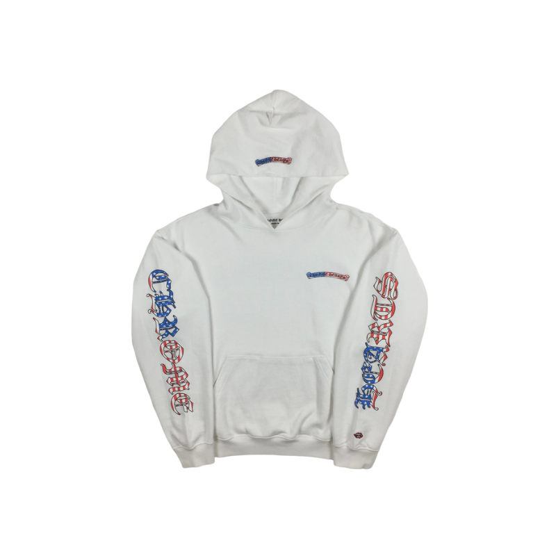 Chrome hearts white hoodie shop