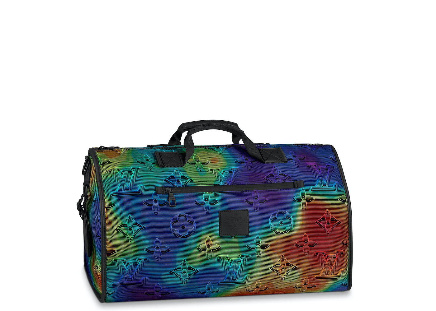 Keepall 50 Reversible Bandouliere Monogram 3D Rainbow/Gray/Black | Louis Vuitton