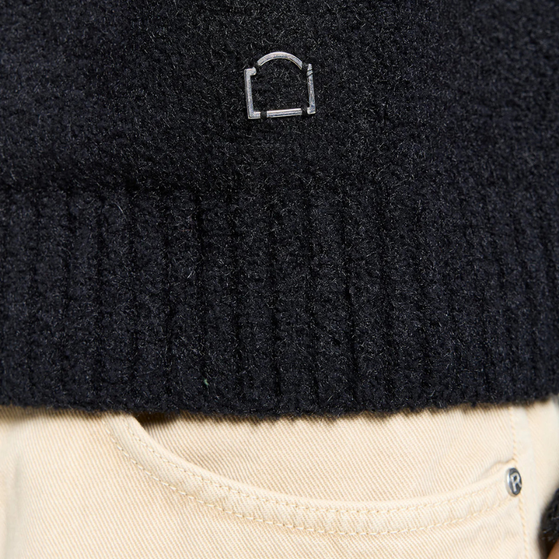 Hoodie Iris Knit Black | Reternity