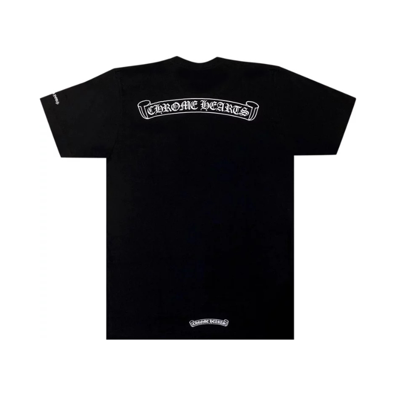T-shirt Scroll Logo Black | Chrome Hearts — Hype clothes — view 2