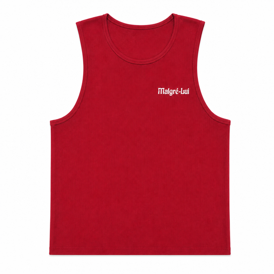 Tank Top Gaufrette Bordeaux | Malgré Lui