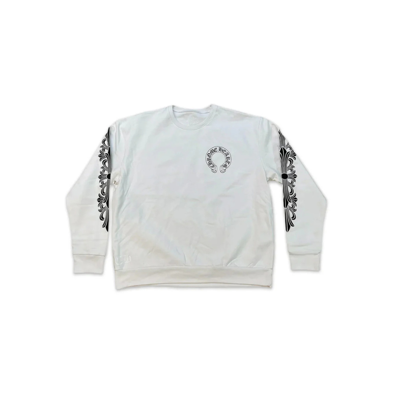Crewneck Floral White | Chrome Hearts — Hype clothes