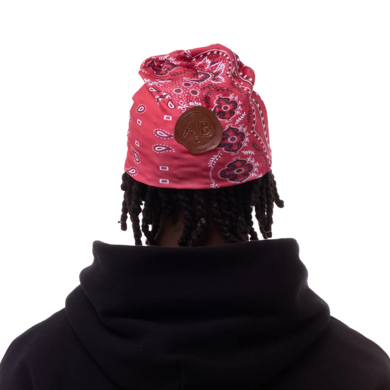Beanie Skull Red Bandana | ABELA023