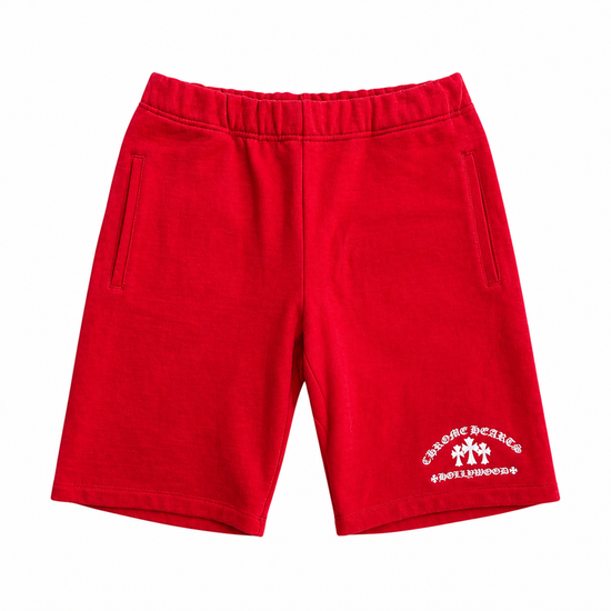 Shorts Hollywood Red Embroidery | Chrome Hearts