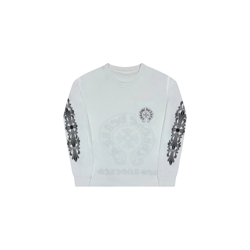 Longsleeve Los Angeles Exclusive Horseshoe White | Chrome Hearts