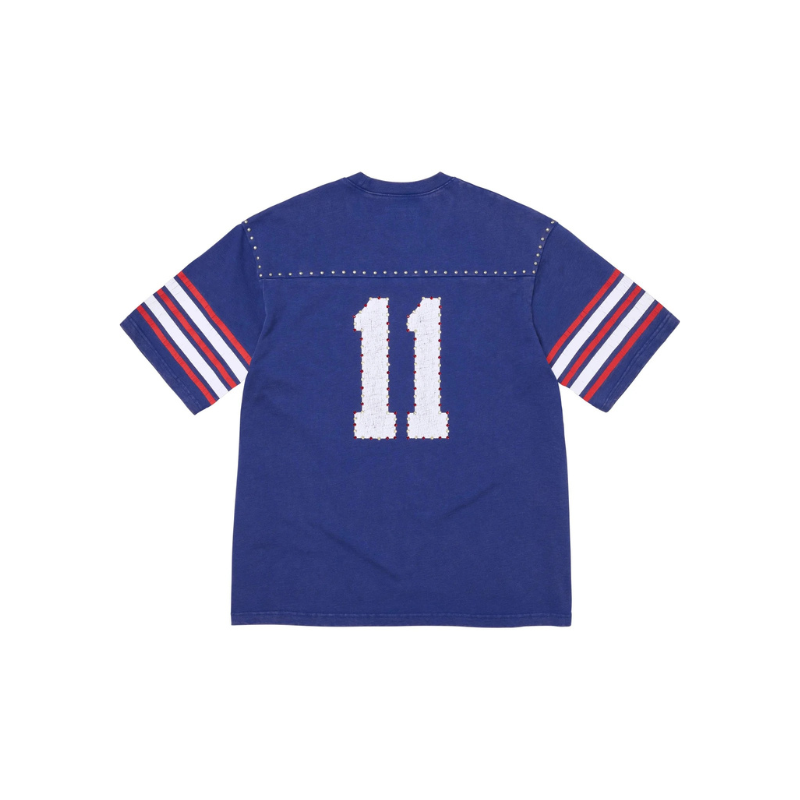 T-shirt Studded Football Navy | Supreme