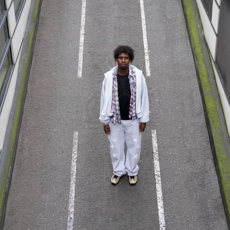 Sweat À Capuche Zippé Cosmos Gris | Année Lumière