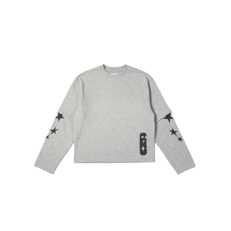 Longsleeve "I miss you" Cloud Grey | Année Lumière