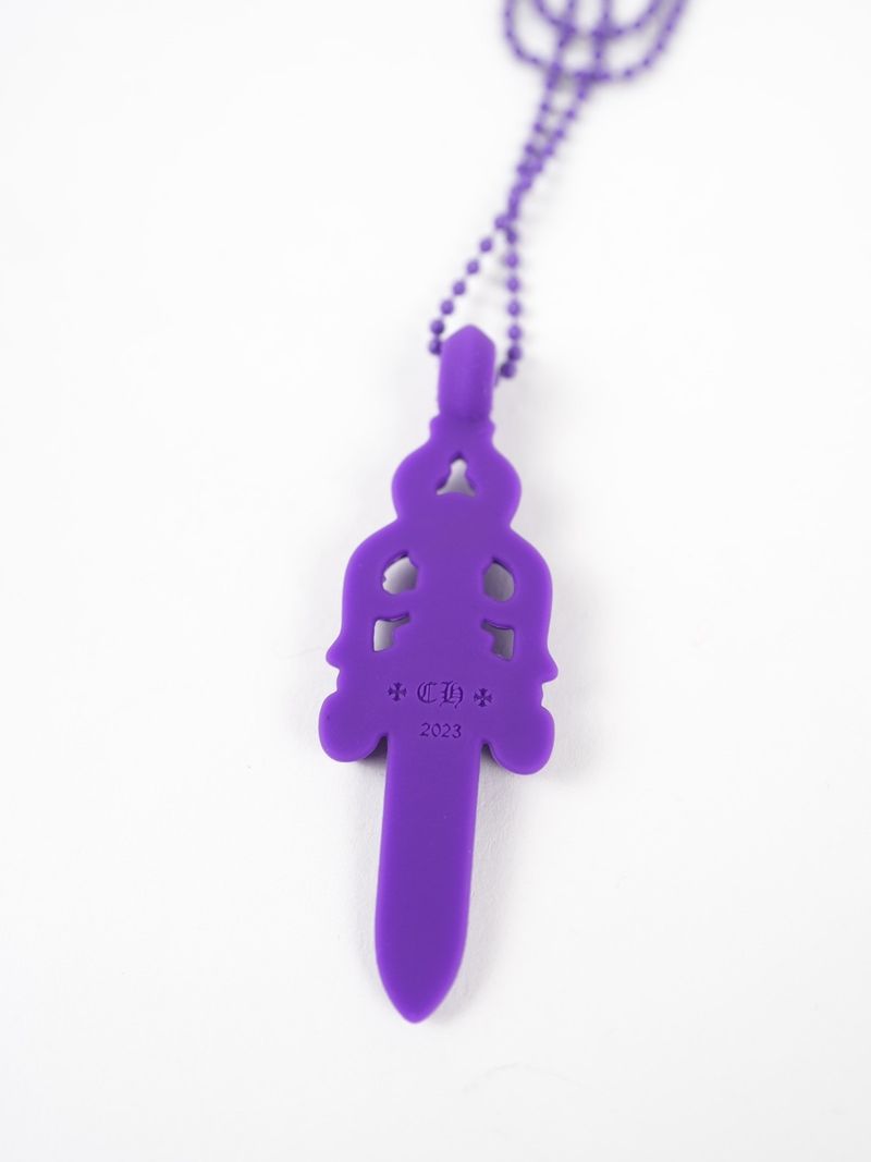 Necklace Silicone Cross Purple | Chrome Hearts