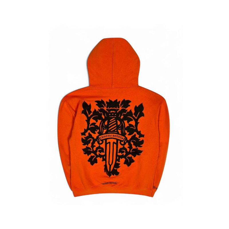 Sweat à capuche Vine Dagger Orange | Chrome Hearts