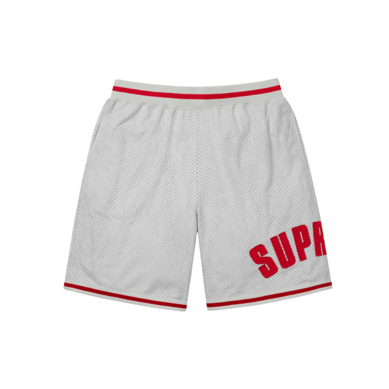 Mesh Shorts Baseball Grey Red | Supreme