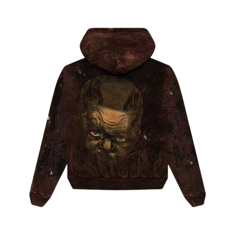 Hoodie H-Star Graffiti Brown | Hellstar