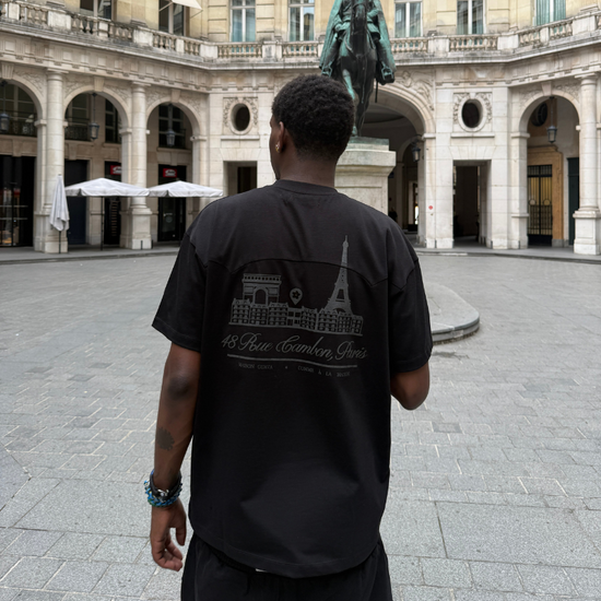 T-shirt Double Stitched Black | Maison Guava