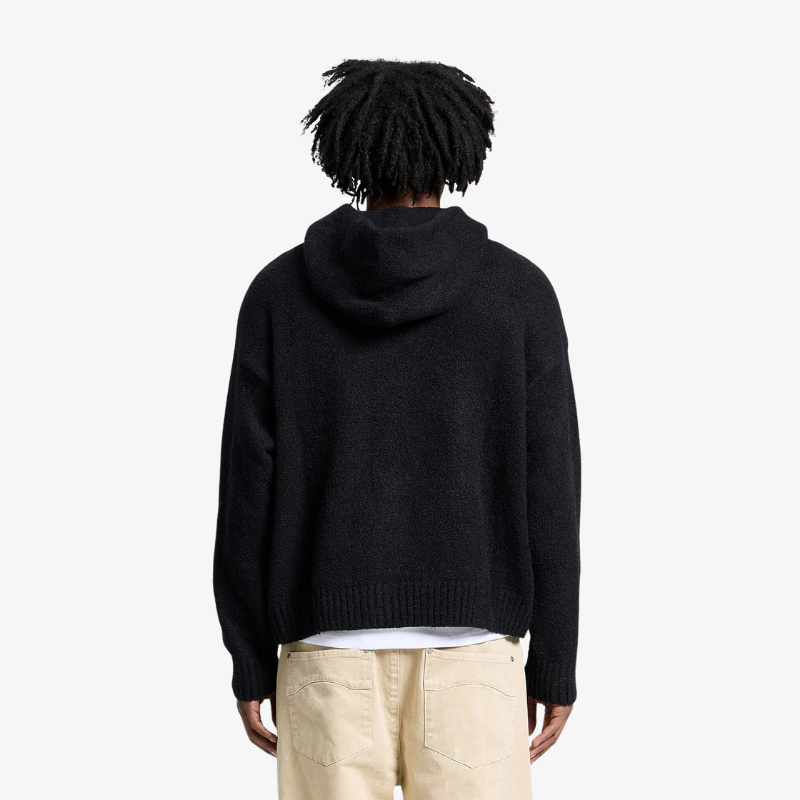 Hoodie Iris Knit Black | Reternity