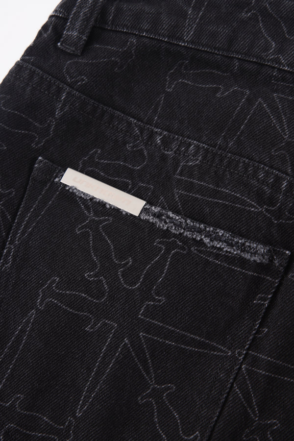 Jeans Monogram Denim | Unknown