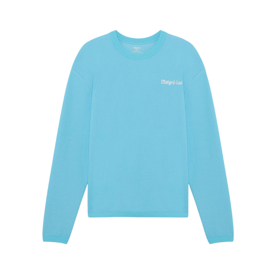 Longsleeve Gaufrette Baby Blue | Malgré Lui