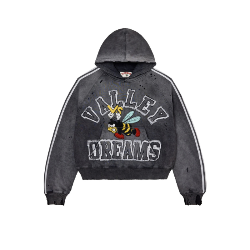 Hoodie Bee Grey | Vale Lives