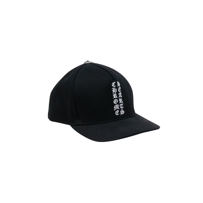 Cap Vertical Logo Black | Chrome Hearts