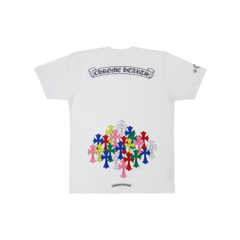 T-shirt White Cemetery Multicolor (Used) | Chrome Hearts