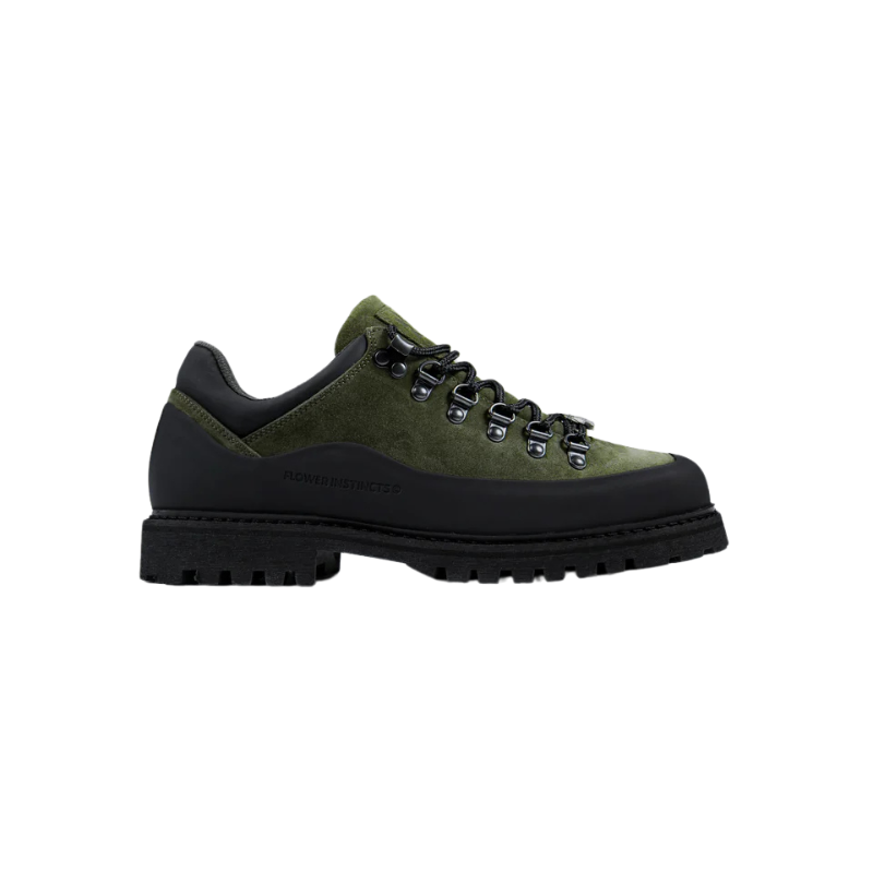 Low-top Booted Goat Khaki | Flower Instincts